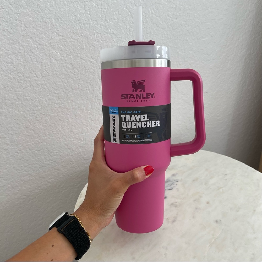 LAST ONE Brand new Stanley Travel quencher 40oz in new release in azalea 💕 - Picture 7 of 9